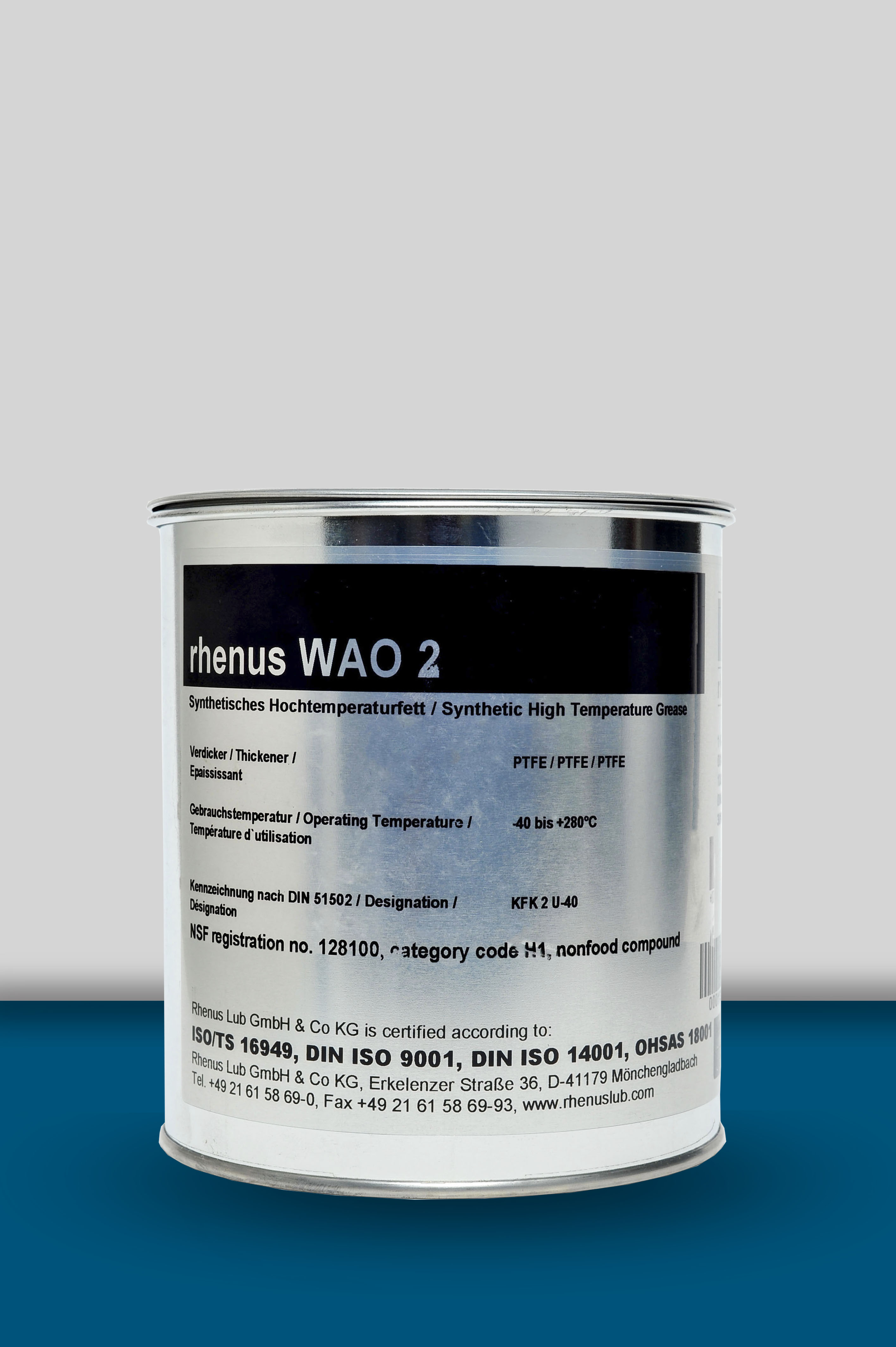 rhenus WAO 2 食品級潤滑脂